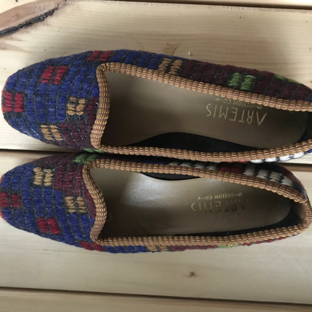 Women's Kilim Loafers, Artemis Design Co, Size 38